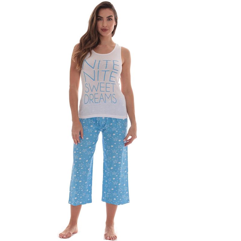 Just Love 100% Cotton Capri and Pant Sets Women Sleepwear - PJ Set, 1 of 4