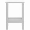 vidaXL Garden Table White HDPE (High-Density Polyethylene) 15x15x18 in - 4 of 4