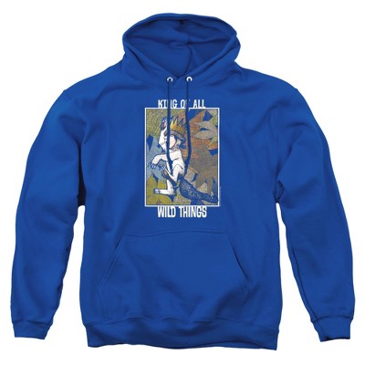 Where The Wild Things Are Cover Art Adult Pull-Over Hoodie Royal Large