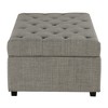 Whisen 49.6" Convertible Ottoman Sleeper Sofa Bed with Memory Mattress - Space-Saving Tufted Design for Small Living Rooms - 3 of 4