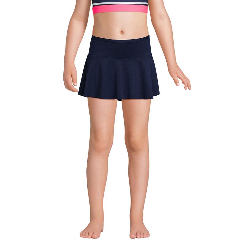 Lands' End Kids Slim Swim Mini Skirt Swim Bottoms, 3 of 5