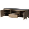 CAVINAS TV Stand with LED Lights for Living Room,Entertainment Center TV Media Console Table with 1 Drawer,2 Cabinets and Open Shelves - 4 of 4