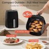 OSTBA Air Fryer with 3D Rapid Air Circulation, Digital Touch Screen, Adjustable Temp & Time, Dishwasher Safe, Oil-Free Healthy Cooking, 4.5 QT - 3 of 4