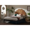 South Shore Queen Hoya Bed and Headboard Set Black/Natural - 3 of 4