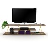 Sapphtopaz TV Stand for TVs Up to 60" with Open Storage Shelves TV Entertainment Center with Metal Cords, TV Console for Living Room - 2 of 4