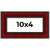 PosterPalooza | Panoramic Weathered Red Picture Frame - UV Acrylic, Foam Board Backing, Hanging Hardware - 2 of 4