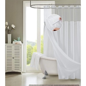 Dainty Home Complete Shower Curtain With Detachable Liner - 1 of 4