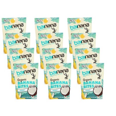 Barnana Organic Coconut Banana Bites - Case of 12/3.5 oz