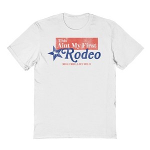 Social Collective Men's Ain'T My First  Americana 4Th Of July Short Sleeve Graphic Cotton T-Shirt - White XXL - 1 of 4