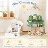 Arceso  Kids Bookshelf, Toddler Bookshelf for Kids, Baby Montessori Bookshelf and Toy Storage, Wooden Kids Bookcase, Book Shelf White - 3 of 4