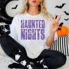 Haunted Nights Block Distressed - Women's Garment Dyed Graphic T-Shirt - 3 of 4