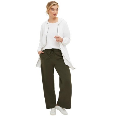 Ellos Women's Plus Size Knit Bootcut Leggings, 18/20 - Deep Olive : Target