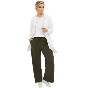ellos Plus Size Wide Leg French Terry Sweatpant - 1 of 4
