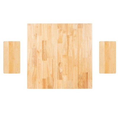 Espresso Malaysian Oak 3-Piece Square Pub Set