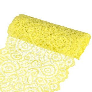 Unique Bargains Elastic Lace Fabric Ribbon Stretchy Trim Pattern for Bridal Wedding 1 Pc - 1 of 4