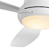 52" Minka Aire Modern Hugger Indoor Ceiling Fan with LED Light Remote Control White Opal Glass for Living Room Kitchen Bedroom - 3 of 4