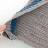 Anna-Kaci Unisex Rib Knit Beanie with Folded Cuff and Contrast Stripe Detail - 3 of 4