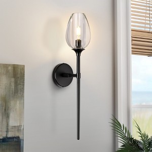 CityFurn 1-Light Modern Wall Sconces with Glass Shade - 1 of 4