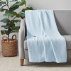 Host & Home Cotton Blanket (Throw) 50x70 Light Blue - image 2 of 4