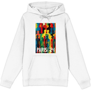 Colorful Human Collage Adult Long Sleeve Hoodie - 1 of 3