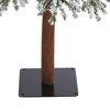 7ft Nearly Natural Pre-Lit Flocked Slim Grand Alpine Artificial Christmas Tree Clear Lights - 4 of 4