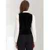 INSPIRE CHIC Women's V Neck Sleeveless Retro Waistcoat Vest - 3 of 4