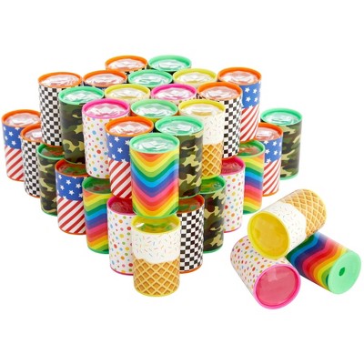 Blue Panda 48 Pack Mini Kaleidoscope Prism Toys for Kids Birthday Party Favors, 6 Designs, 1.7x1.1 Inches