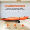 VEVOR Heavy Duty Kayak Cart, 320lbs Load Capacity, Detachable Canoe Trolley Cart with 10'' Solid Tires, Adjustable Brackets & Nonslip Support Foot - 3 of 4