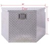 29 Inch Aluminum Heavy Duty Pick-Up Truck Bed Tool Box RV Utility Trailer Tongue Toolbox Storage Organizer Truck Bed Toolboxes - 3 of 4