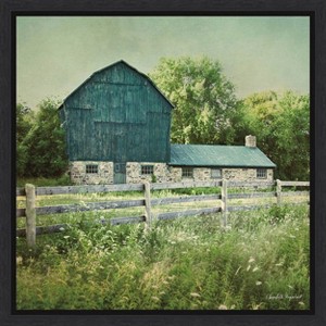 Amanti Art Blissful Country III (Barn) by Elizabeth Urquhart Framed Canvas Wall Art - 1 of 4