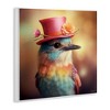 Stupell Industries Pastel Bird in Hat Wall Plaque Art, 12" x 12" - 2 of 4