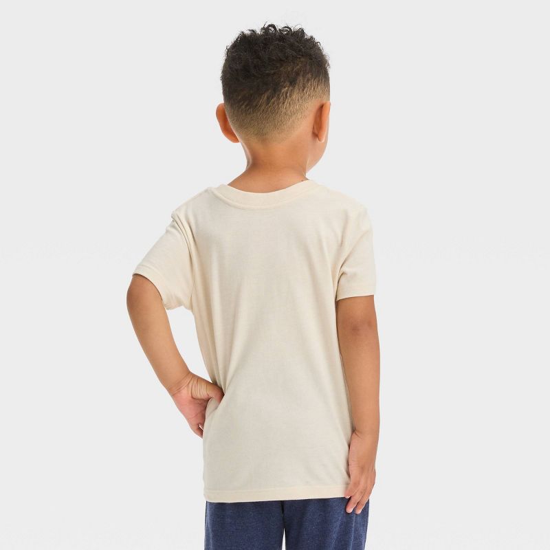 Toddler Boys&#39; Explore Short Sleeve Graphic T-Shirt - Cat &#38; Jack&#8482; Cream, 4 of 5