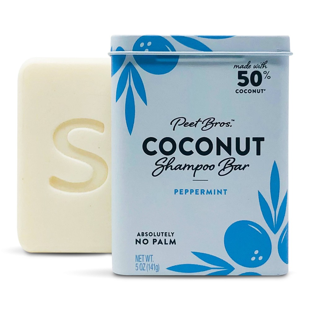 Photos - Hair Product Peet Bros. Coconut Shampoo Bar Peppermint - 5oz