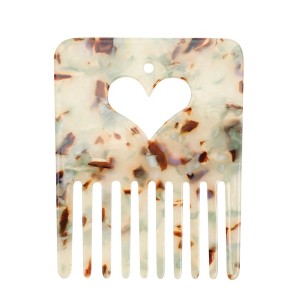 Unique Bargains Portable Heart Hair Insert Comb 1 Pc - 1 of 4