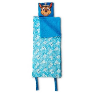 Paw Patrol Chase Puppy Emblems Slumber Bag, 27x56 inches - 1 of 4