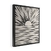 Alisa Galitsyna Minimal Sunrise Sunset 8" x 10" Black Framed Canvas - Society6 - 2 of 4