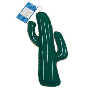 Country Living Sustainable Canvas & Jute Cactus-Shaped Dog Chew Toy – Durable, Eco-Friendly and Non-Toxic - 1 of 4