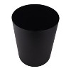LunaLulinlk Black Matte 5 Gallon Trash Can, Plastic Office Trash Can - 3 of 4