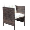 Sapphtopaz Patio Dining Chairs Wicker Outdoor Chair with Thick Cushion, Wicker Back for Garden, Patio, Lawn, Backyard - 4 of 4