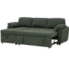 TiramisuBest 86" Gray Upholstered Pull-Out Sofa Bed - 4 of 4