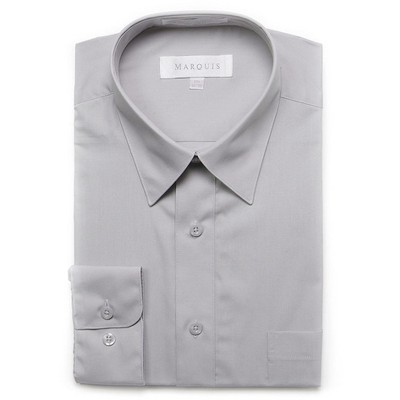 Marquis Men's Long Sleeve Regular Fit Big & Tall Size Dress Shirt