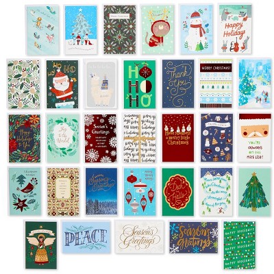 American Greetings 32ct Deluxe Christmas Boxed Greeting Card Pack