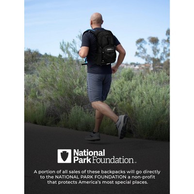National Park Foundation 2L Hydration Water Backpack forHiking, Running, Climbing, or Cycling (Black) — фото 7