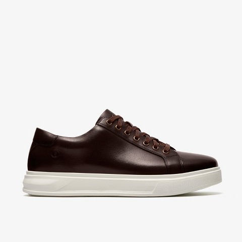 Clarks Mens Goswell Tie Brown Leather Shoes 11 Medium