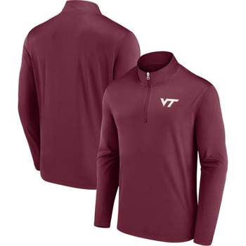NCAA Virginia Tech Hokies Men's Long Sleeve 1/4 Zip Pullover Sweatshirt