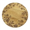 Floral Etched Mango Wood Tray - 2 of 2