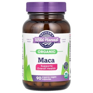 Oregon's Wild Harvest Organic Maca, 90 Organic Vegan Capsules (615 mg per Capsule) - 1 of 3