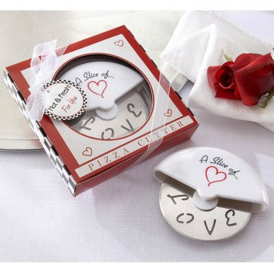 12ct Kate Aspen Slice of Love Pizza Cutter