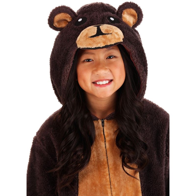 HalloweenCostumes.com Kids Jumpsuit Costume Brown Bear, 3 of 5