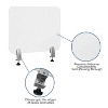 Flash Furniture Clear Acrylic Desk Partition (Hardware Included) - 3 of 4